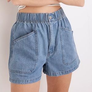 ✨NWT Madewell Garment-Dyed Pull-On Utility Shorts in granfield wash✨